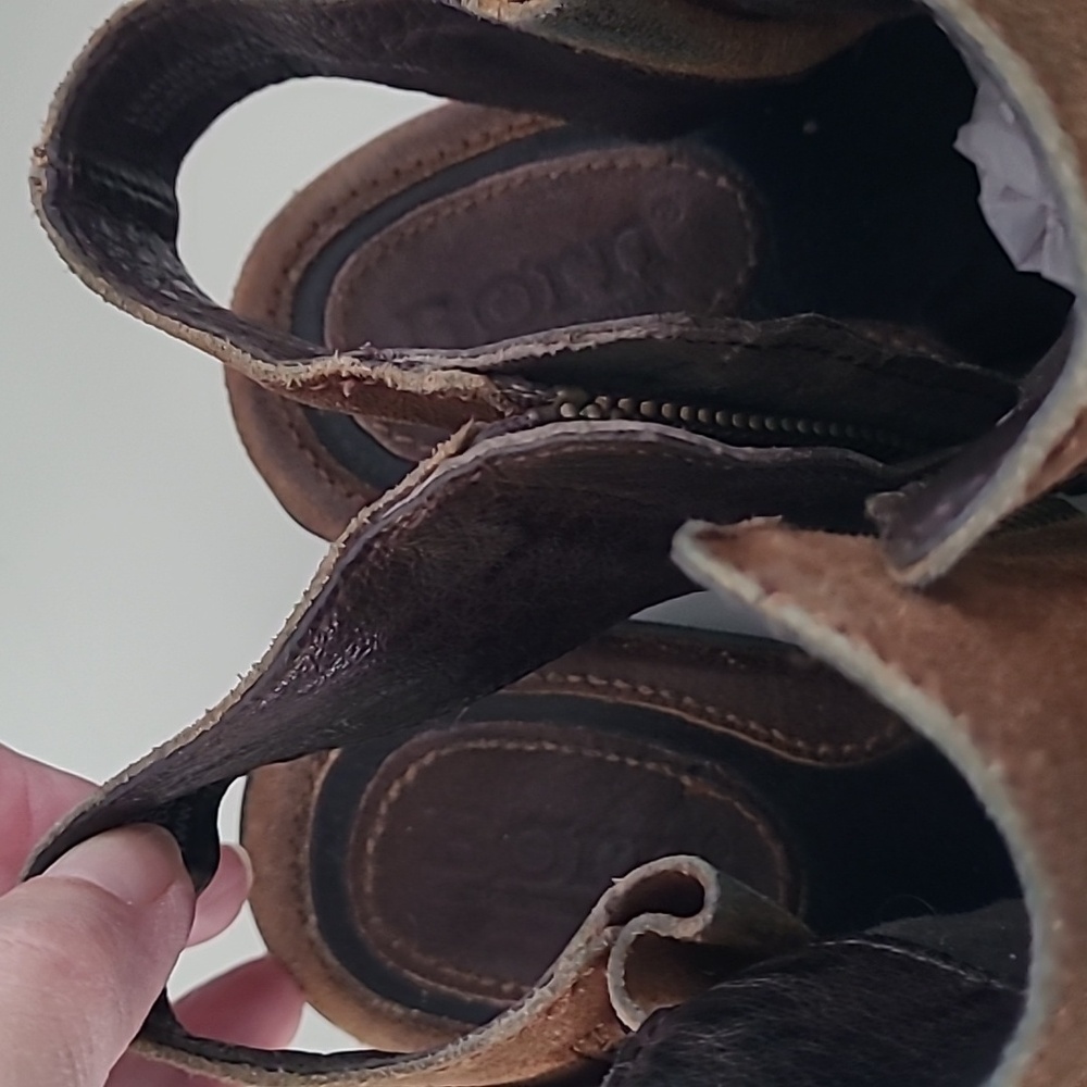 Born Margrit Slingback Suede Booties Women's Size 7 - Picture 12 of 14